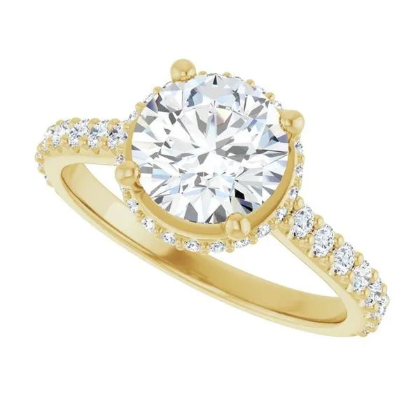 Hidden Halo-Style Engagement Ring Image 5 JF Jones Jewelers Rochester, NY