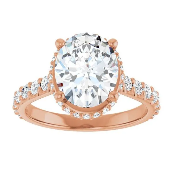 Hidden Halo-Style Engagement Ring Image 3 JF Jones Jewelers Rochester, NY