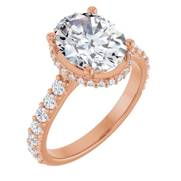 Hidden Halo-Style Engagement Ring