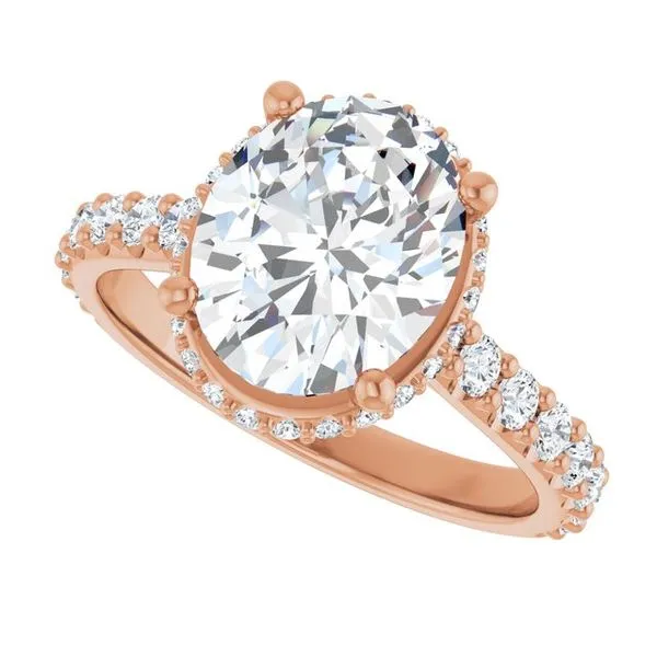 Hidden Halo-Style Engagement Ring Image 5 Don's Jewelry & Design Washington, IA