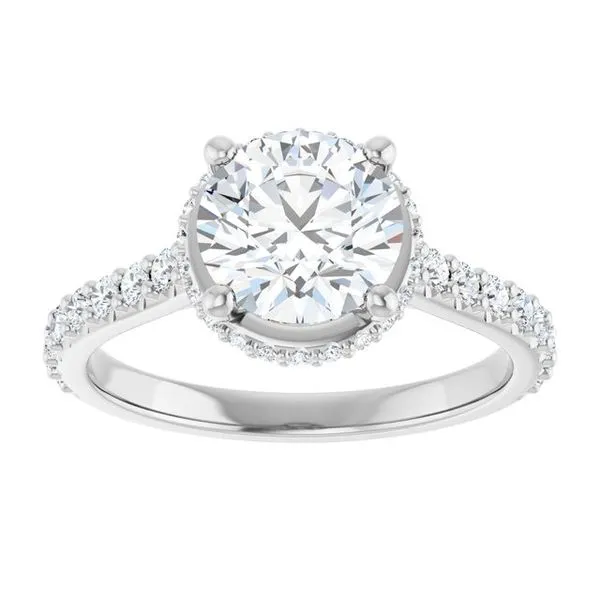 Hidden Halo-Style Engagement Ring Image 3 Redlands Jewelers Redlands, CA