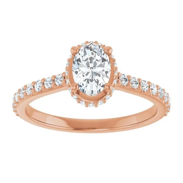 Hidden Halo-Style Engagement Ring Image 3 Morin Jewelers Southbridge, MA