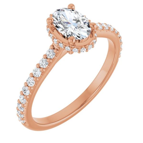 Hidden Halo-Style Engagement Ring