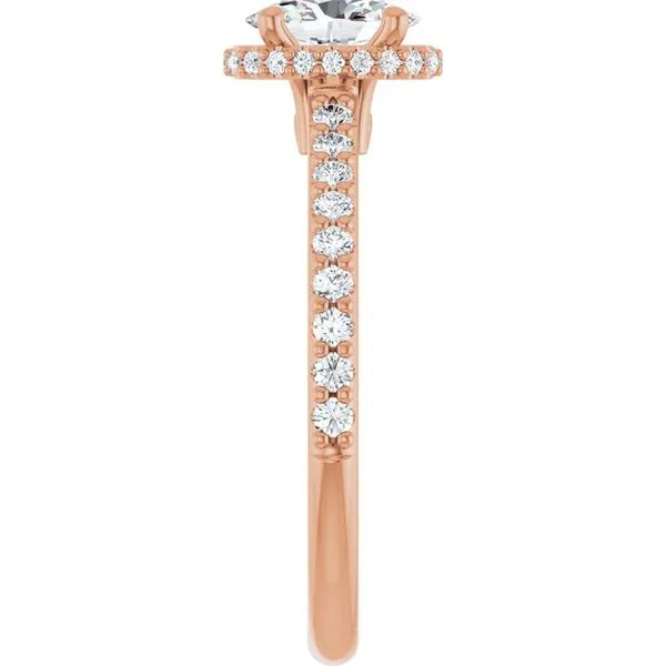 Hidden Halo-Style Engagement Ring Image 4 Hudson Valley Goldsmith New Paltz, NY