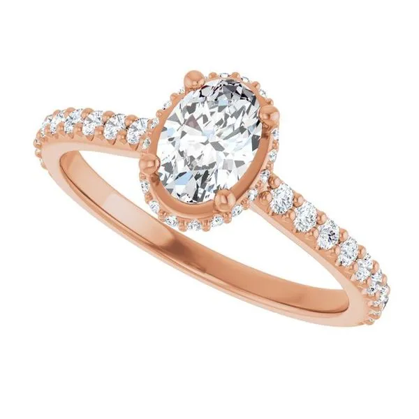 Hidden Halo-Style Engagement Ring Image 5 Clater Jewelers Louisville, KY