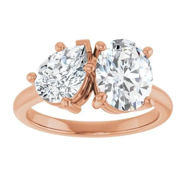 Two-Stone Engagement Ring Image 3 J. West Jewelers Round Rock, TX