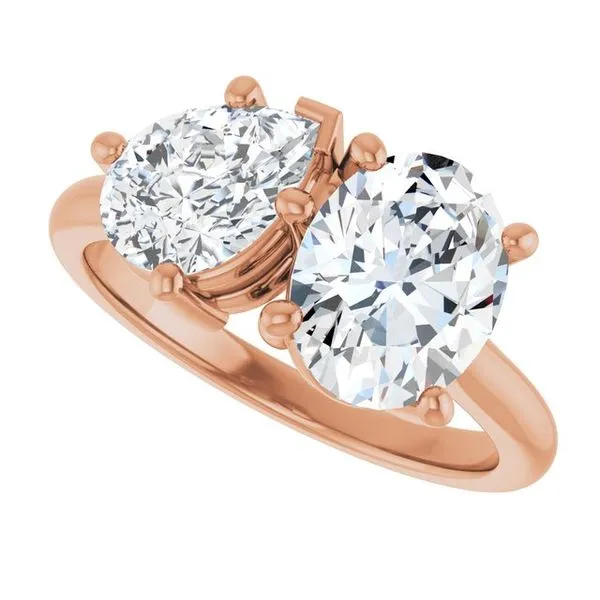 Two-Stone Engagement Ring Image 5 JF Jones Jewelers Rochester, NY