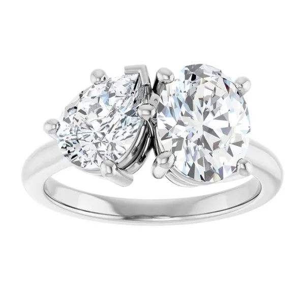 Two-Stone Engagement Ring Image 3 Don's Jewelry & Design Washington, IA