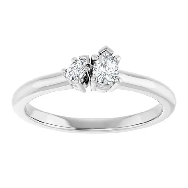 Two-Stone Engagement Ring Image 3 Michael Szwed Jewelers Longmeadow, MA