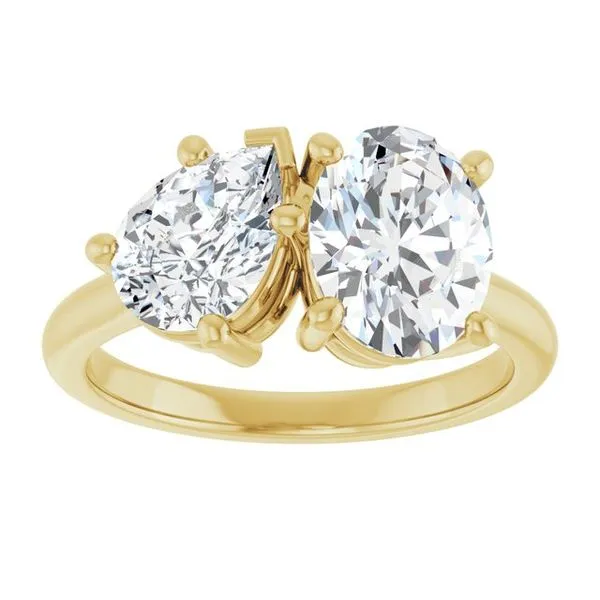 Two-Stone Engagement Ring Image 3 Vulcan's Forge LLC KANSAS CITY, MO