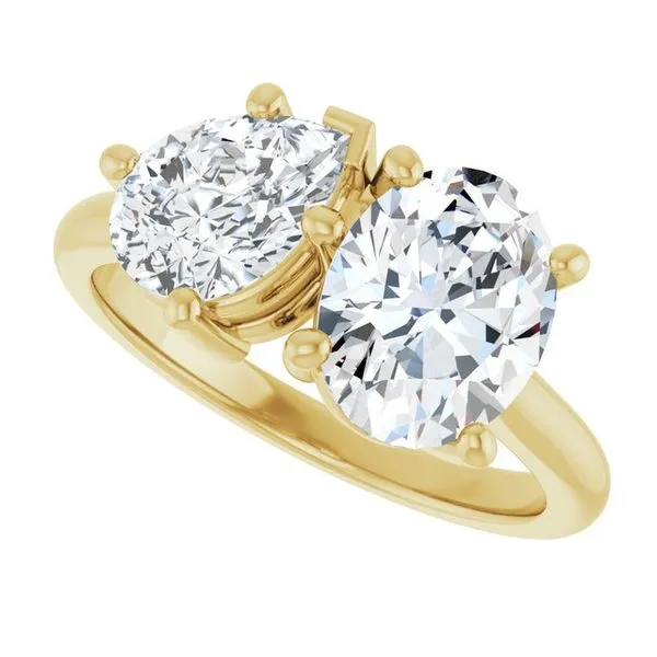 Two-Stone Engagement Ring Image 5 Vulcan's Forge LLC KANSAS CITY, MO