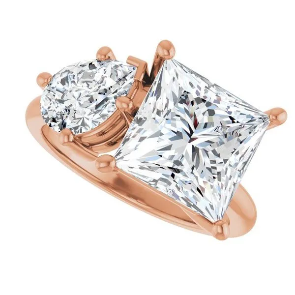 Two-Stone Engagement Ring Image 5 Austin's Fine Diamonds & Jewelry Lyndhurst, NJ