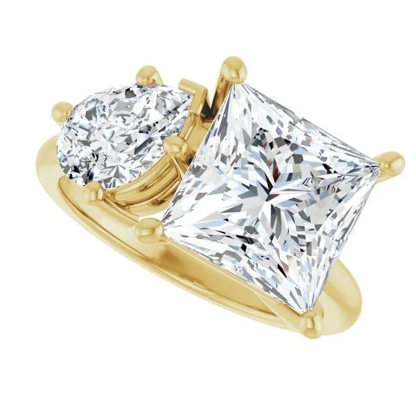 Two-Stone Engagement Ring Image 5 J. West Jewelers Round Rock, TX