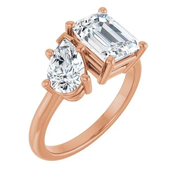 Two-Stone Engagement Ring J. West Jewelers Round Rock, TX