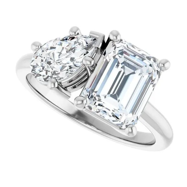 Two-Stone Engagement Ring Image 5 Natale Jewelers Sewell, NJ