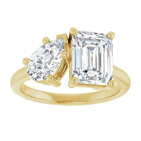 Two-Stone Engagement Ring Image 3 JF Jones Jewelers Rochester, NY