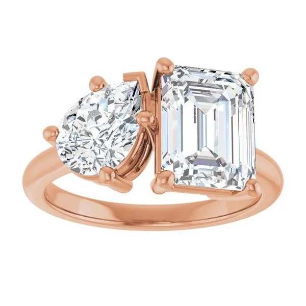 Two-Stone Engagement Ring Image 3 Jimmy Smith Jewelers Decatur, AL