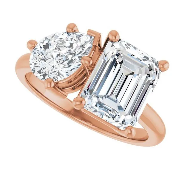 Two-Stone Engagement Ring Image 5 Mark Jewellers La Crosse, WI