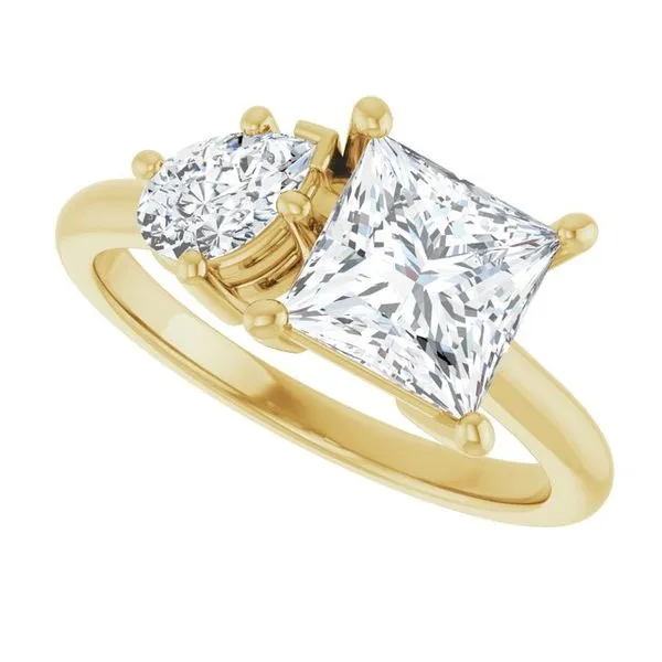 Two-Stone Engagement Ring Image 5 JF Jones Jewelers Rochester, NY