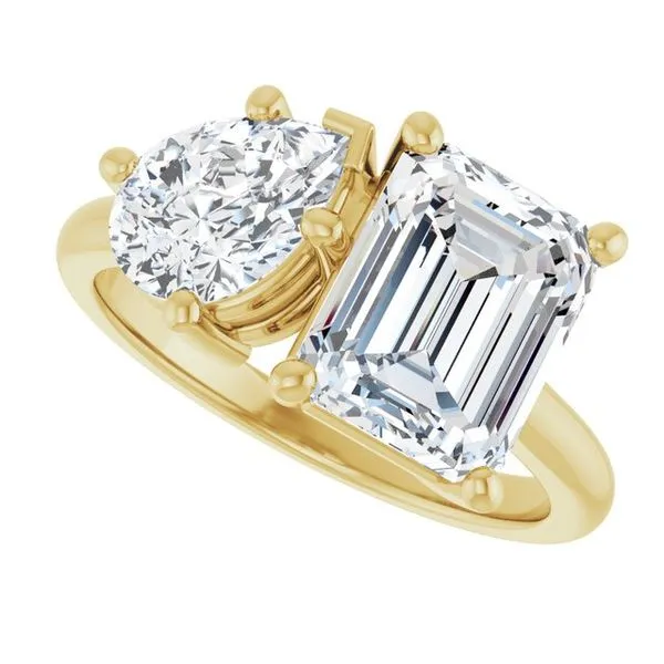 Two-Stone Engagement Ring Image 5 Redlands Jewelers Redlands, CA