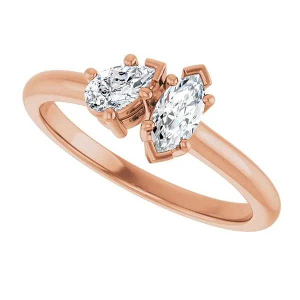 Two-Stone Engagement Ring Image 5 Michael Szwed Jewelers Longmeadow, MA