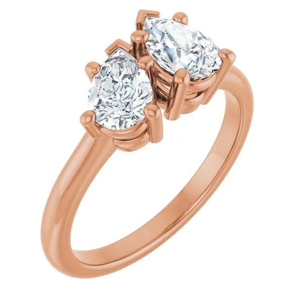 Two-Stone Engagement Ring J. West Jewelers Round Rock, TX