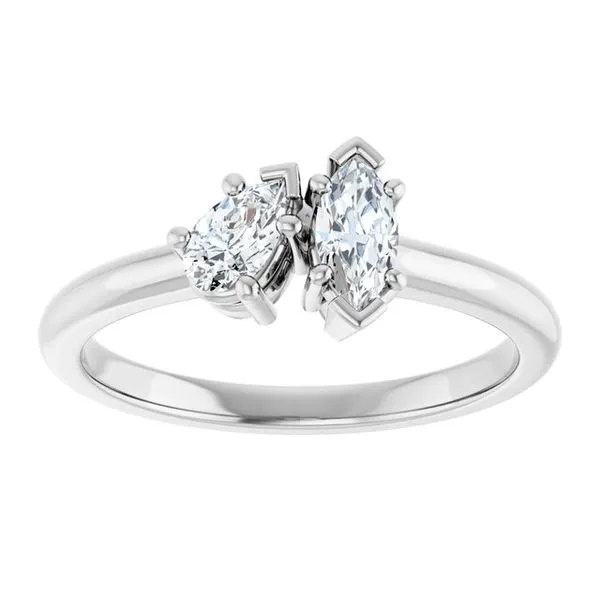 Two-Stone Engagement Ring Image 3 Natale Jewelers Sewell, NJ