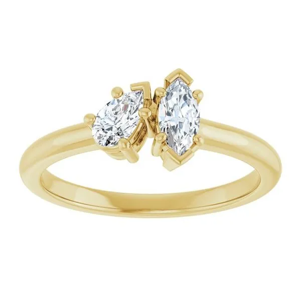 Two-Stone Engagement Ring Image 3 Austin's Fine Diamonds & Jewelry Lyndhurst, NJ