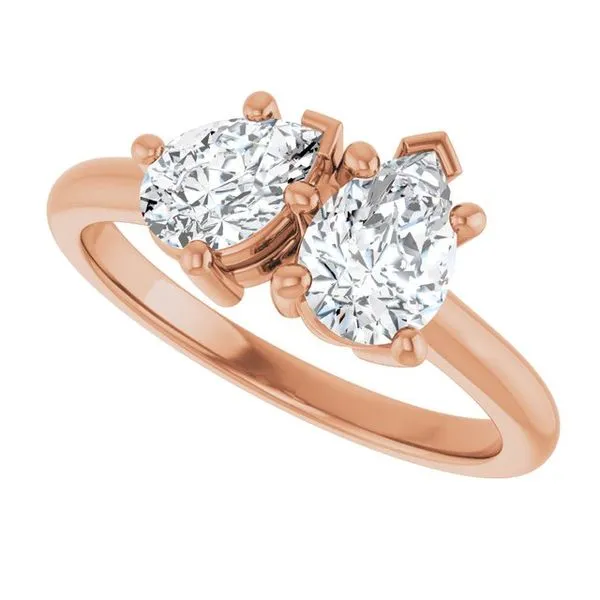 Two-Stone Engagement Ring Image 5 Vulcan's Forge LLC KANSAS CITY, MO