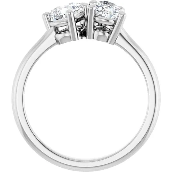 Two-Stone Engagement Ring Image 2 J. West Jewelers Round Rock, TX
