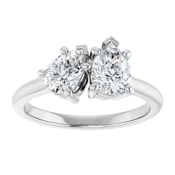 Two-Stone Engagement Ring Image 3 Vulcan's Forge LLC KANSAS CITY, MO
