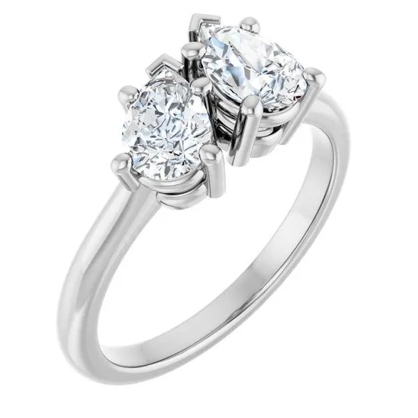 Two-Stone Engagement Ring Michael Szwed Jewelers Longmeadow, MA