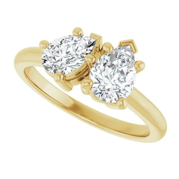 Two-Stone Engagement Ring Image 5 Austin's Fine Diamonds & Jewelry Lyndhurst, NJ