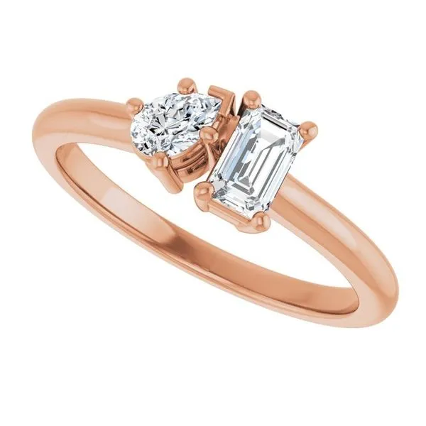 Two-Stone Engagement Ring Image 5 Don's Jewelry & Design Washington, IA