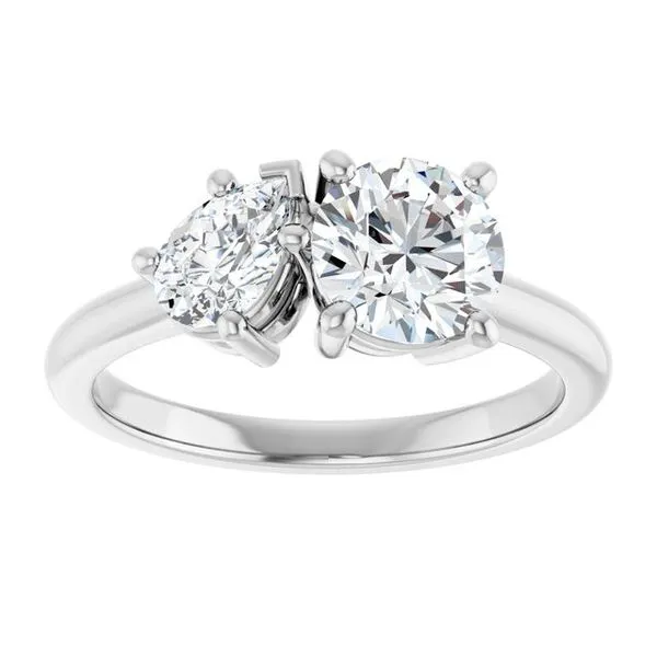 Two-Stone Engagement Ring Image 3 JF Jones Jewelers Rochester, NY