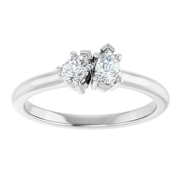 Two-Stone Engagement Ring Image 3 Don's Jewelry & Design Washington, IA