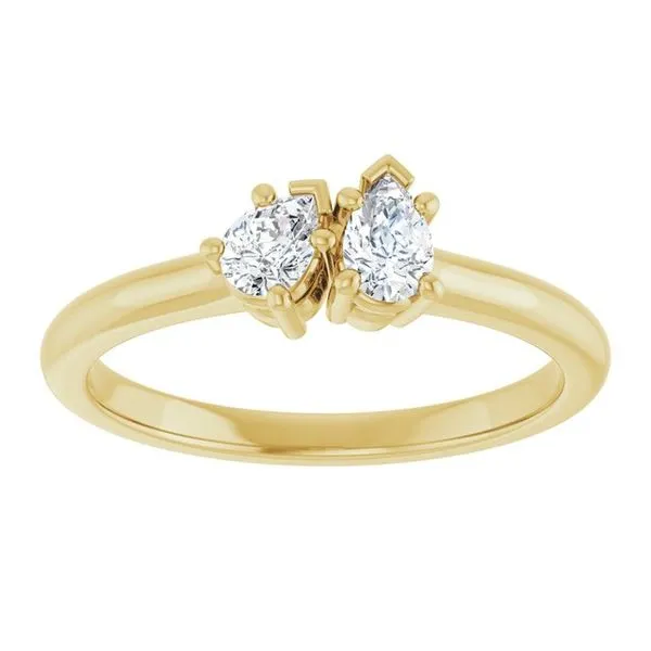 Two-Stone Engagement Ring Image 3 JF Jones Jewelers Rochester, NY