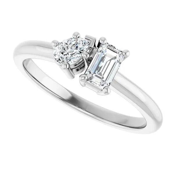 Two-Stone Engagement Ring Image 5 Futer Bros Jewelers York, PA