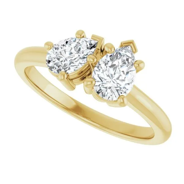 Two-Stone Engagement Ring Image 5 Vulcan's Forge LLC KANSAS CITY, MO