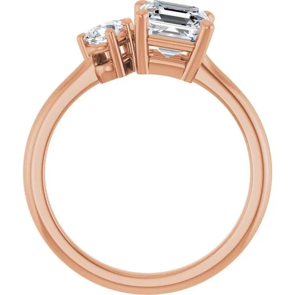 Two-Stone Engagement Ring Image 2 Hudson Valley Goldsmith New Paltz, NY