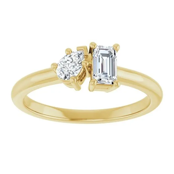 Two-Stone Engagement Ring Image 3 Jimmy Smith Jewelers Decatur, AL