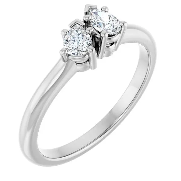 Two-Stone Engagement Ring JF Jones Jewelers Rochester, NY