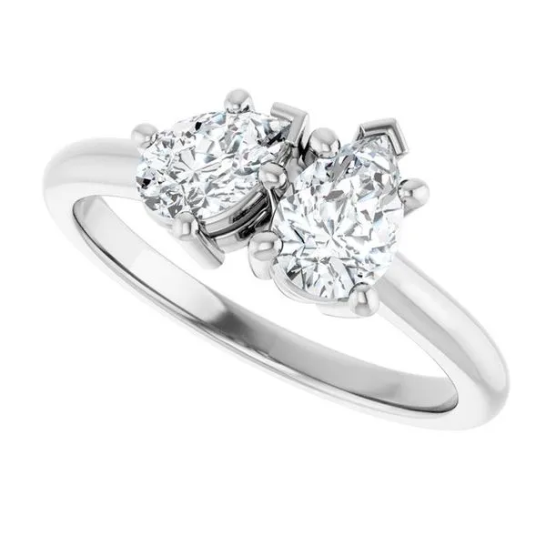 Two-Stone Engagement Ring Image 5 Vulcan's Forge LLC KANSAS CITY, MO