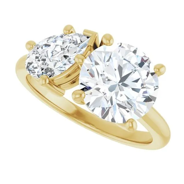 Two-Stone Engagement Ring Image 5 Jimmy Smith Jewelers Decatur, AL