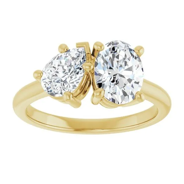 Two-Stone Engagement Ring Image 3 JF Jones Jewelers Rochester, NY