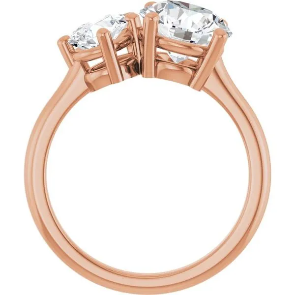 Two-Stone Engagement Ring Image 2 Ocean View Jewelers Millville, DE