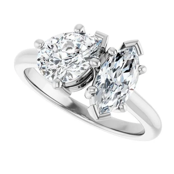 Two-Stone Engagement Ring Image 5 Raleigh Diamond Fine Jewelry Raleigh, NC