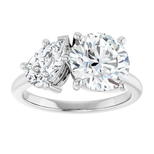 Two-Stone Engagement Ring Image 3 Jimmy Smith Jewelers Decatur, AL