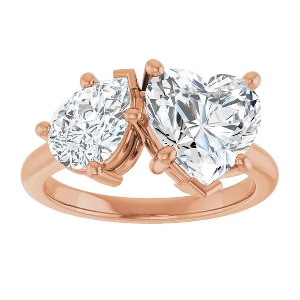 Two-Stone Engagement Ring Image 3 Vulcan's Forge LLC KANSAS CITY, MO