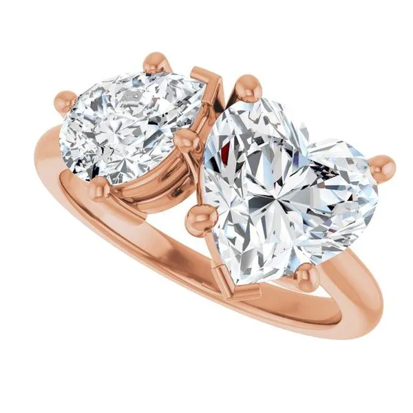 Two-Stone Engagement Ring Image 5 Austin's Fine Diamonds & Jewelry Lyndhurst, NJ